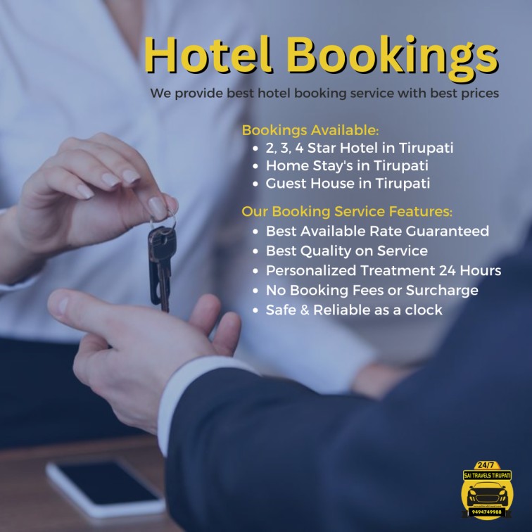 Hotel Bookings in Tirupati